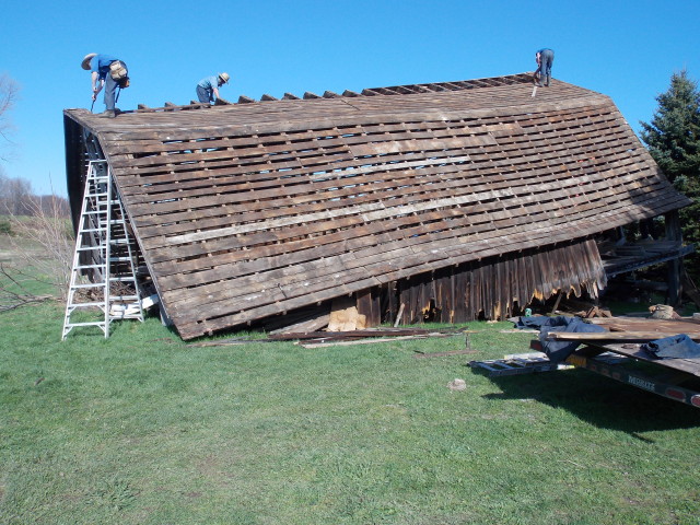 reclaimed barn wood in chalet