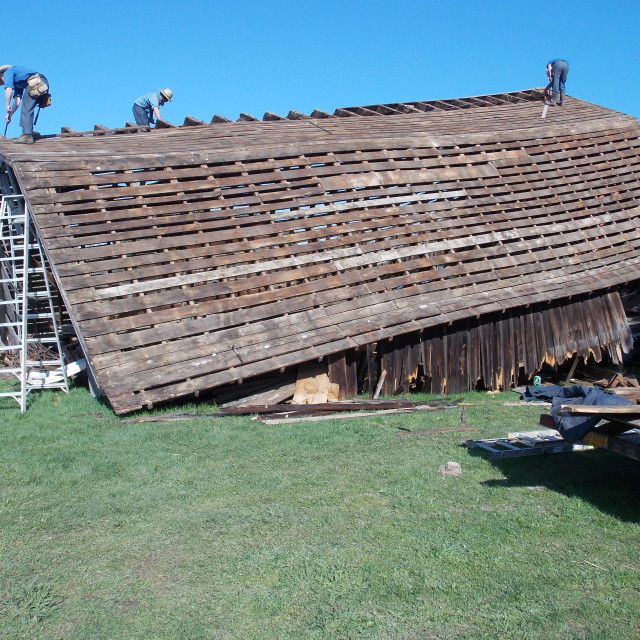 reclaimed barn wood in chalet