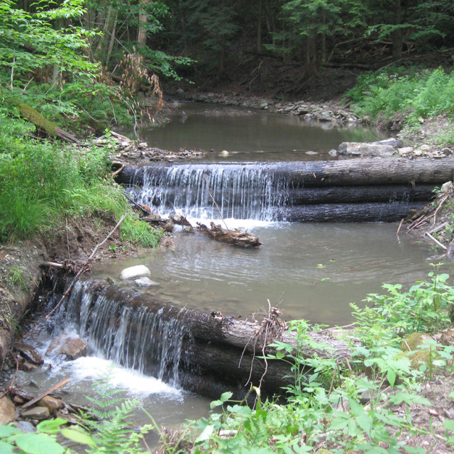 Waterfall near 2-mile of nature trails