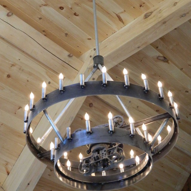 hay track chandelier